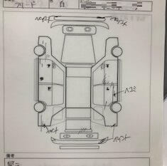 車の状態を複写で記録できる カーチェックシート カーピカルjapan